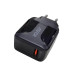 Мережевий зарядний пристрій Aspor F002С QC3.0/1USB + USB кабель Lightning- черний