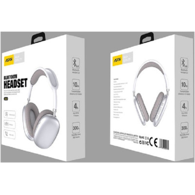 Bluetooth навушники Aspor A618- сріблястий