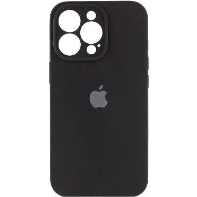 Чохол-накладка Silicone Case Full Cover для iPhone 15 Pro Max 6.7"- чорний (14)