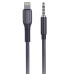 AUX кабель Aspor A232 (3.5мм to Lightning/1,2м)- чорний