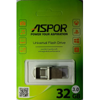 USB Flash Aspor AR104TC 32GB- срібло 3.0 Type C