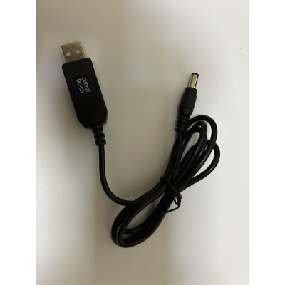 USB кабель для роутера от павербанка DC 12v  5,5х2,5 мм