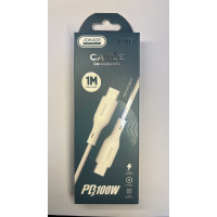 Кабель Jokade JA009 PD Type-C - Type-C 100W/1м -білий