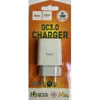 Мережевий зарядний пристрій Hoco C72Q (USB/QC3.0)- білий
