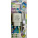 Мережевий зарядний пристрій Hoco C109A (USB/QC3.0) + USB кабель Type-C- білий