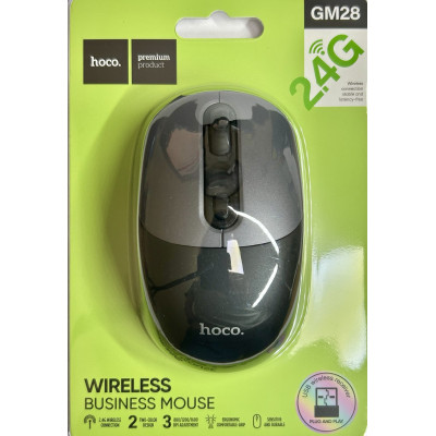 Миша бездротова Hoco GM28 2,4G- чорний