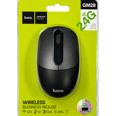 Миша бездротова Hoco GM28 2,4G- чорний