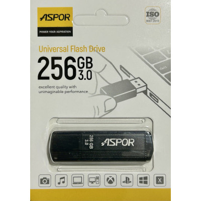 USB Flash Aspor AR121 256GB- чорний