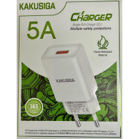 Зарядний пристрій Kakusiga KSC-1643 (1USB/5A)- білий