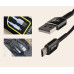 USB кабель Aspor A121 Micro 2.1A/1.2м- черный