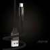 USB кабель Aspor AC-11 Micro 2.4A/1.2м- черный