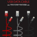 USB кабель Aspor AC-12 Lightning 2.4A/1.2м- черный