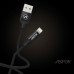 USB кабель Aspor AC-12 Lightning 2.4A/1.2м- черный