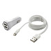 АЗУ Aspor A901C (2USB+2.4A) + USB кабель Lightning- белый