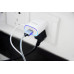 СЗУ Aspor A802  (1USB/1A) LED + USB кабель Lightning- белый