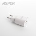 СЗУ блочок Aspor A818 Plus (1USB/2.4A) LED- белый