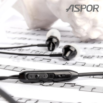 Наушники с микрофоном Aspor A201- черный