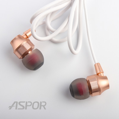 Наушники с микрофоном Aspor A203- золотой