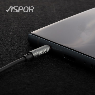 Наушники с микрофоном Aspor A203- серебристый