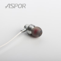 Наушники с микрофоном Aspor A203- серебристый