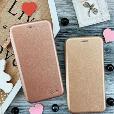 Книжка Aspor leather для Huawei P10 Plus- золотой