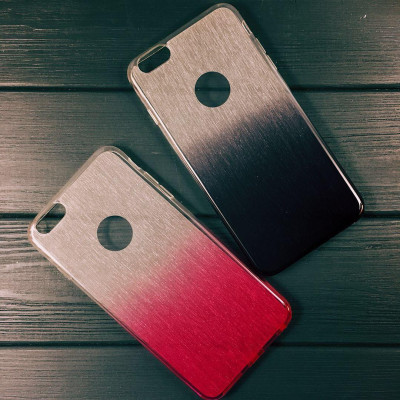 Накладка силиконовая Aspor Rainbow Collection для iPhone 7 прозрачный градиент- черный
