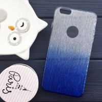 Накладка силиконовая Aspor Rainbow Collection для iPhone 7 прозрачный градиент- синий