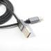 USB кабель Aspor A133 Type-C Nylon 2.4A/1.2м- черный
