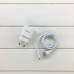СЗУ Aspor A818 Plus (2.4A iQ) + USB кабель Lightning- белый