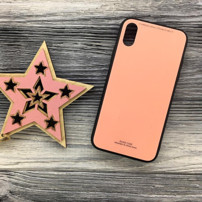 Накладка Silicone Glass (оригинал) для Xiaomi Redmi Note 5A Prime- розовый